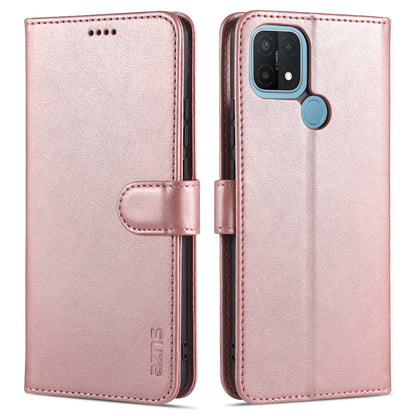 AZNS PU Leather Phone Cover Shell with Stand for OPPO A15/A35(4G)