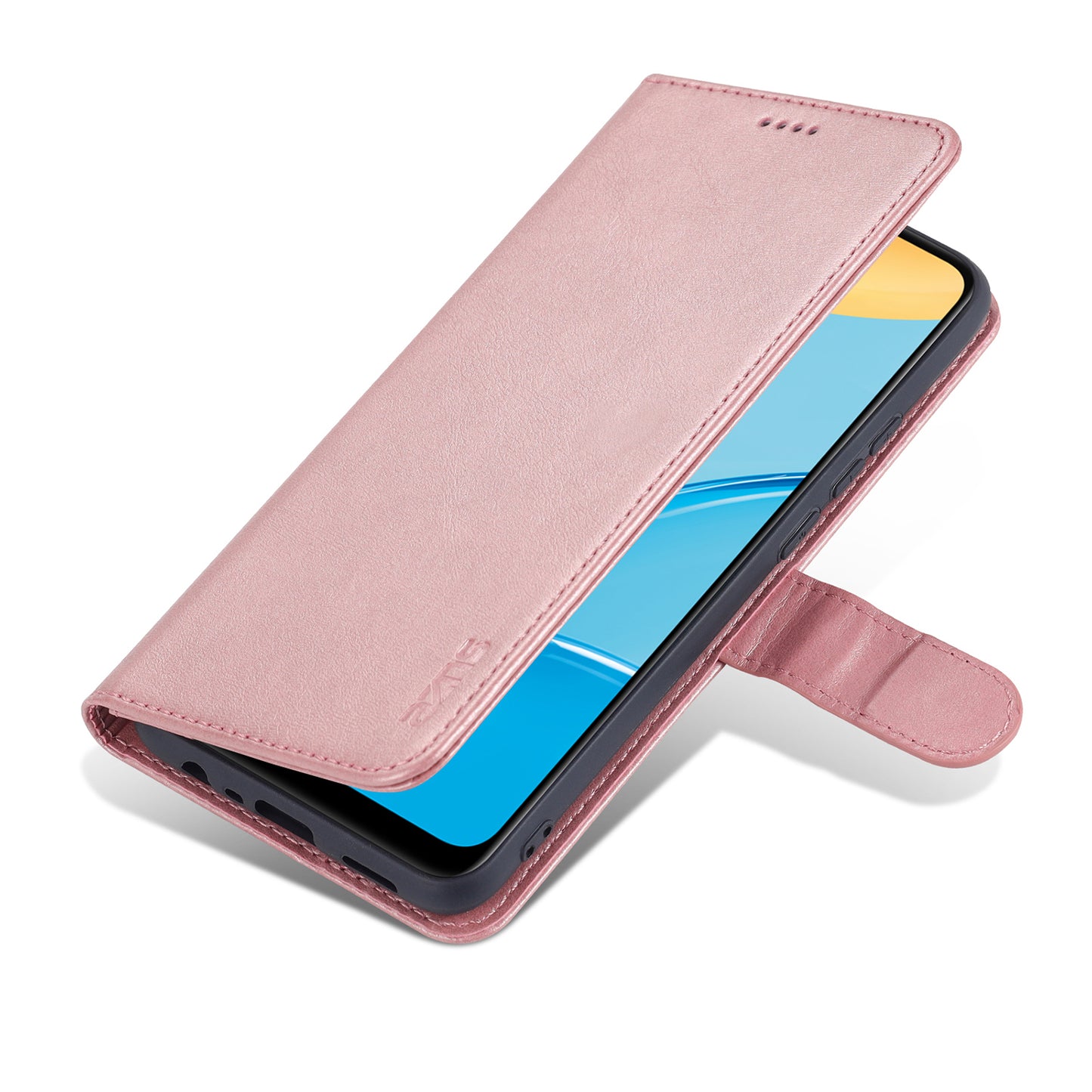 AZNS PU Leather Phone Cover Shell with Stand for OPPO A15/A35(4G)