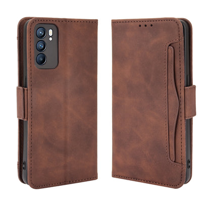 For Oppo Reno6 5G Full Protection Leather Stand Protective Case with Multiple Card Slots