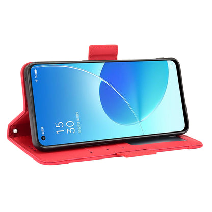 For Oppo Reno6 5G Full Protection Leather Stand Protective Case with Multiple Card Slots