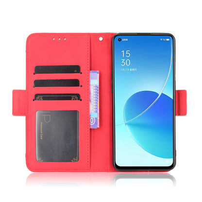 For Oppo Reno6 5G Full Protection Leather Stand Protective Case with Multiple Card Slots