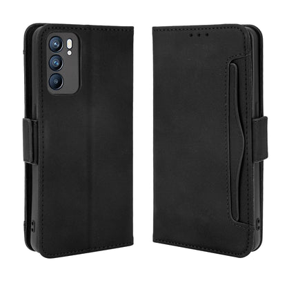 For Oppo Reno6 5G Full Protection Leather Stand Protective Case with Multiple Card Slots