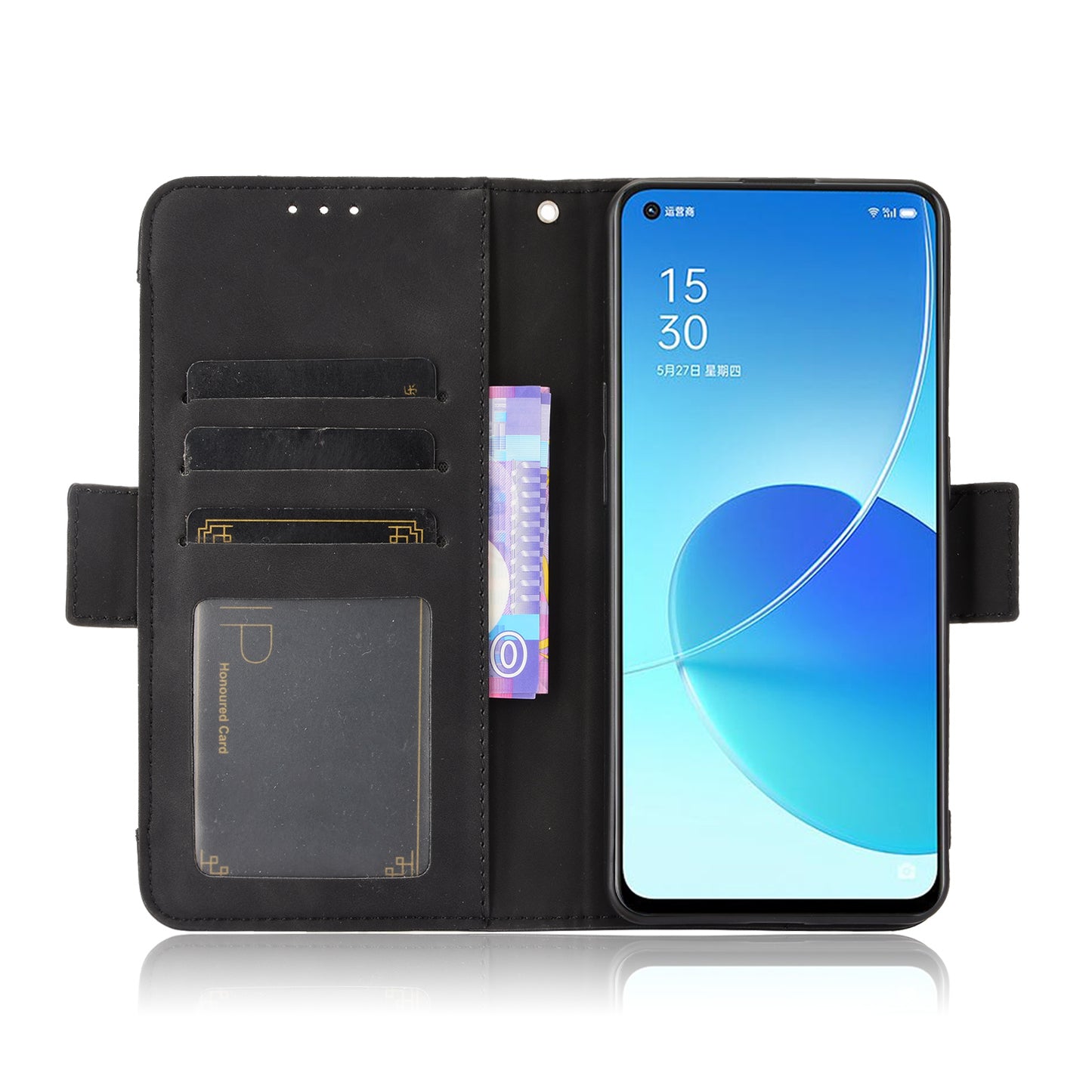 For Oppo Reno6 5G Full Protection Leather Stand Protective Case with Multiple Card Slots