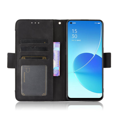 For Oppo Reno6 5G Full Protection Leather Stand Protective Case with Multiple Card Slots