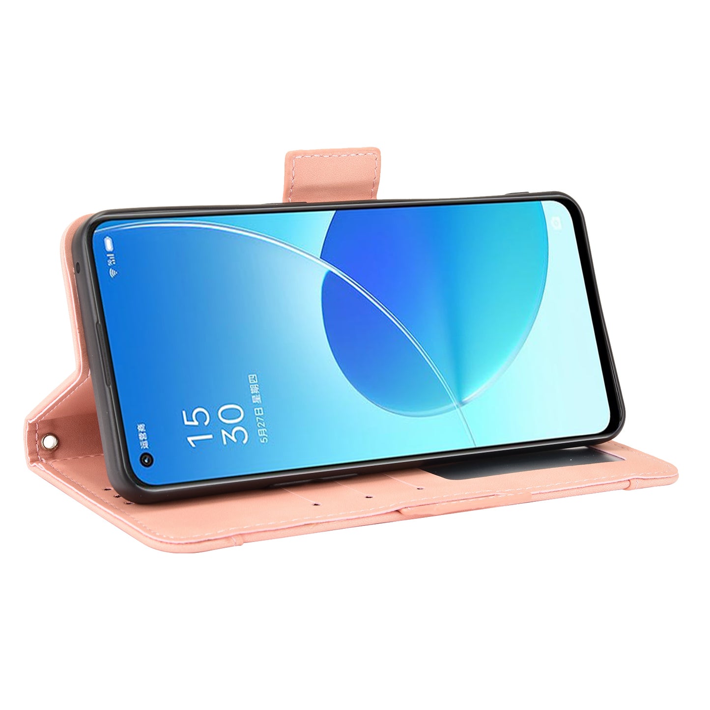 For Oppo Reno6 5G Full Protection Leather Stand Protective Case with Multiple Card Slots