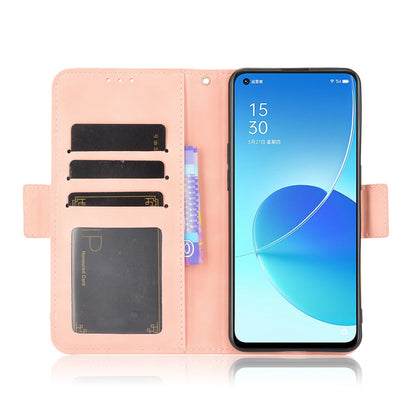 For Oppo Reno6 5G Full Protection Leather Stand Protective Case with Multiple Card Slots