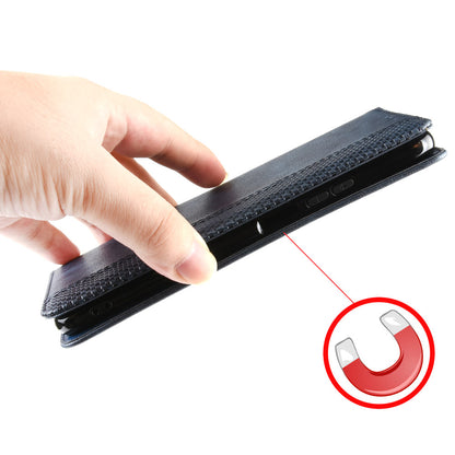 Vintage Style Magnetic Auto-absorbed Protective Wallet Stand Leather Phone Shell for Oppo Reno6 5G