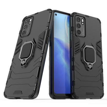 Hyper Shock Hard Reinforced Rugged Impact PC + TPU Hybrid Cover Kickstand Cool for Oppo Reno6 5G