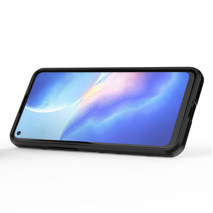 Hyper Shock Hard Reinforced Rugged Impact PC + TPU Hybrid Cover Kickstand Cool for Oppo Reno6 5G