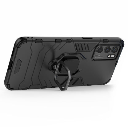 Hyper Shock Hard Reinforced Rugged Impact PC + TPU Hybrid Cover Kickstand Cool for Oppo Reno6 5G