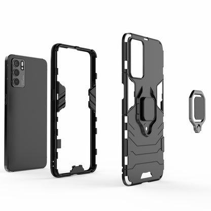 Hyper Shock Hard Reinforced Rugged Impact PC + TPU Hybrid Cover Kickstand Cool for Oppo Reno6 5G