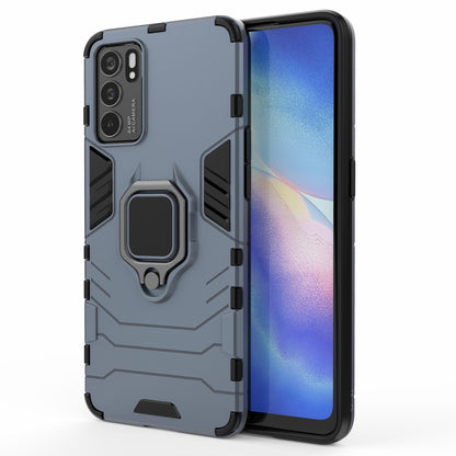 Hyper Shock Hard Reinforced Rugged Impact PC + TPU Hybrid Cover Kickstand Cool for Oppo Reno6 5G