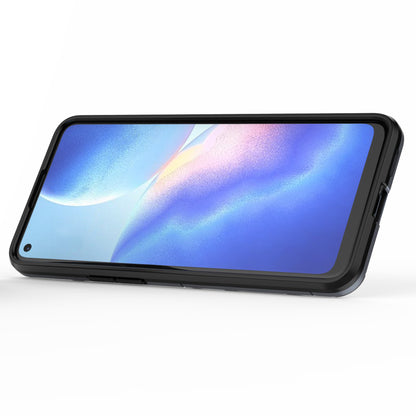 Hyper Shock Hard Reinforced Rugged Impact PC + TPU Hybrid Cover Kickstand Cool for Oppo Reno6 5G