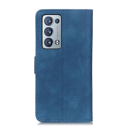 KHAZNEH Wallet Stand Design Vintage Style Protective Leather Cover for Oppo Reno6 Pro+ 5G/Pro 5G (Snapdragon)