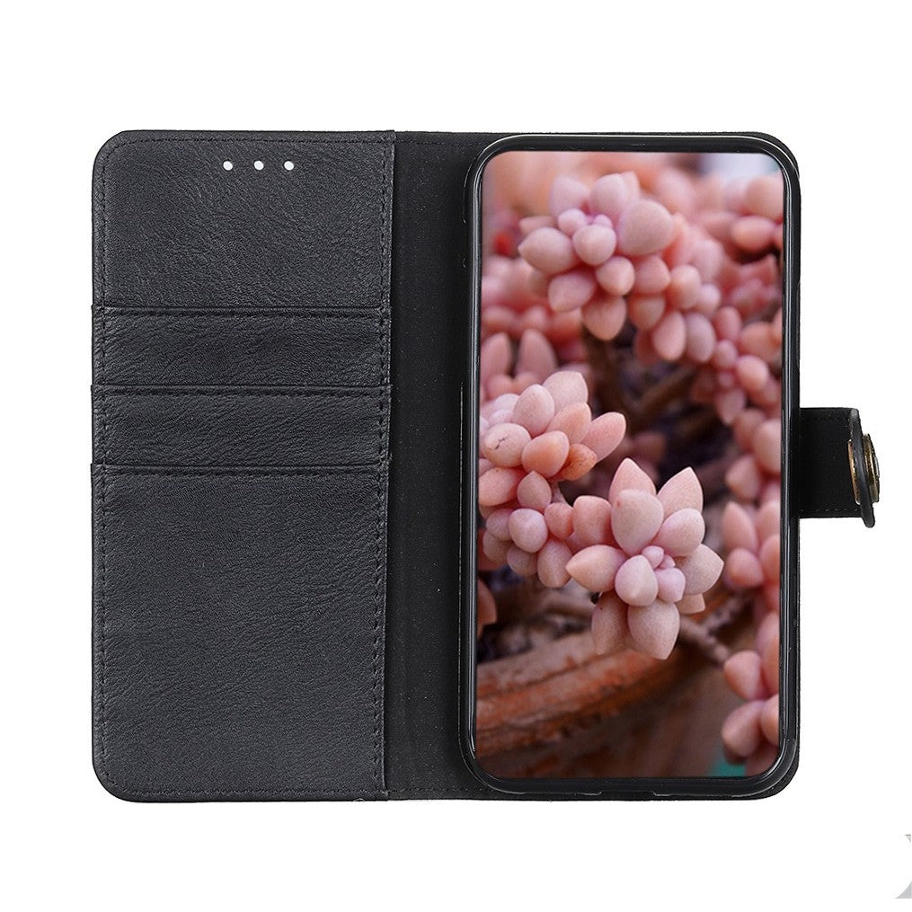 KHAZNEH Leather Wallet Stand Design Phone Cover Shell for Oppo Reno6 Pro+ 5G/Pro 5G (Snapdragon)