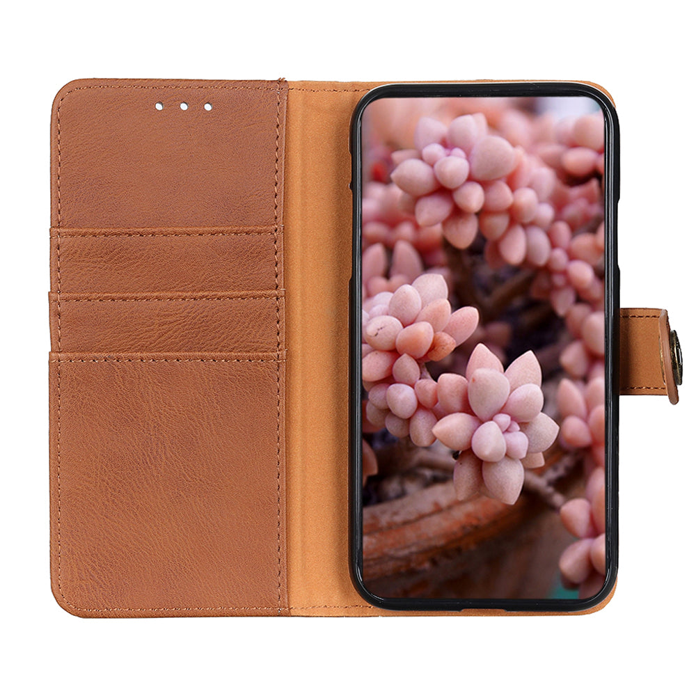 KHAZNEH Leather Wallet Stand Design Phone Cover Shell for Oppo Reno6 Pro+ 5G/Pro 5G (Snapdragon)