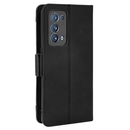 Multiple Card Slots Design PU Leather Stand Wallet Phone Case for Oppo Reno6 Pro+ 5G/Pro 5G (Snapdragon)