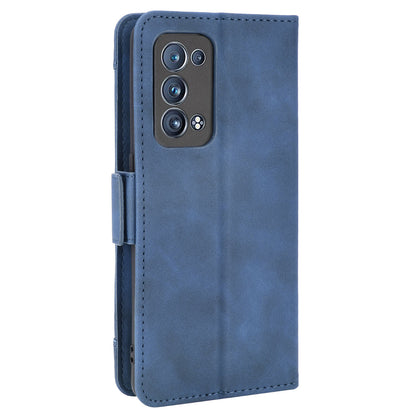 Multiple Card Slots Design PU Leather Stand Wallet Phone Case for Oppo Reno6 Pro+ 5G/Pro 5G (Snapdragon)