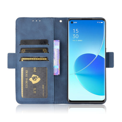 Multiple Card Slots Design PU Leather Stand Wallet Phone Case for Oppo Reno6 Pro+ 5G/Pro 5G (Snapdragon)