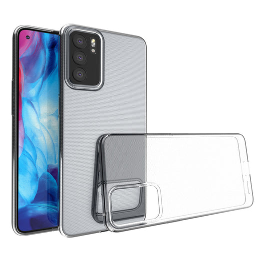 Ultra Thin Transparent Flexible TPU Phone Back Case Cover for Oppo Reno6 5G