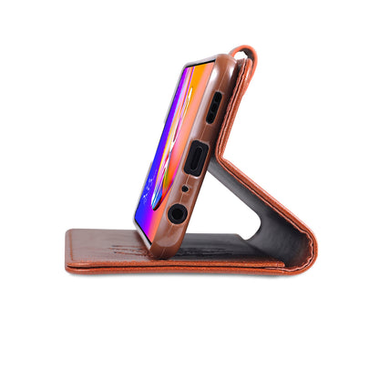 AZNS PU Leather Wallet Design Mobile Phone Stand Case for Oppo A94 5G / A95 5G/ Reno5 Z / F19 Pro+ 5G