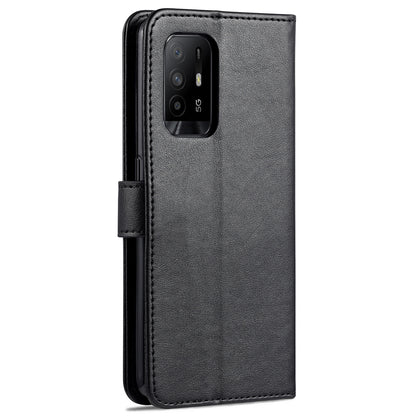 AZNS PU Leather Wallet Design Mobile Phone Stand Case for Oppo A94 5G / A95 5G/ Reno5 Z / F19 Pro+ 5G