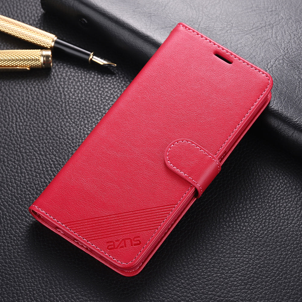 AZNS PU Leather Wallet Design Mobile Phone Stand Case for Oppo A94 5G / A95 5G/ Reno5 Z / F19 Pro+ 5G