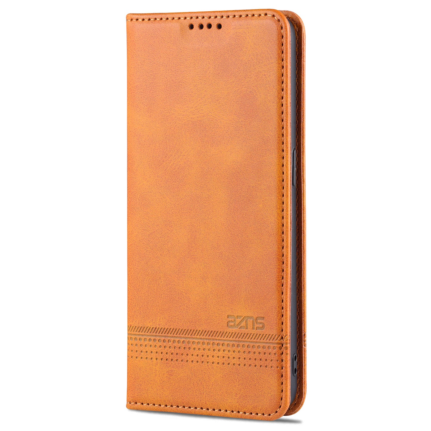 AZNS Stand Design Wallet Case Auto-absorbed Magnetic Leather Cell Phone Shell for Oppo Reno6 5G