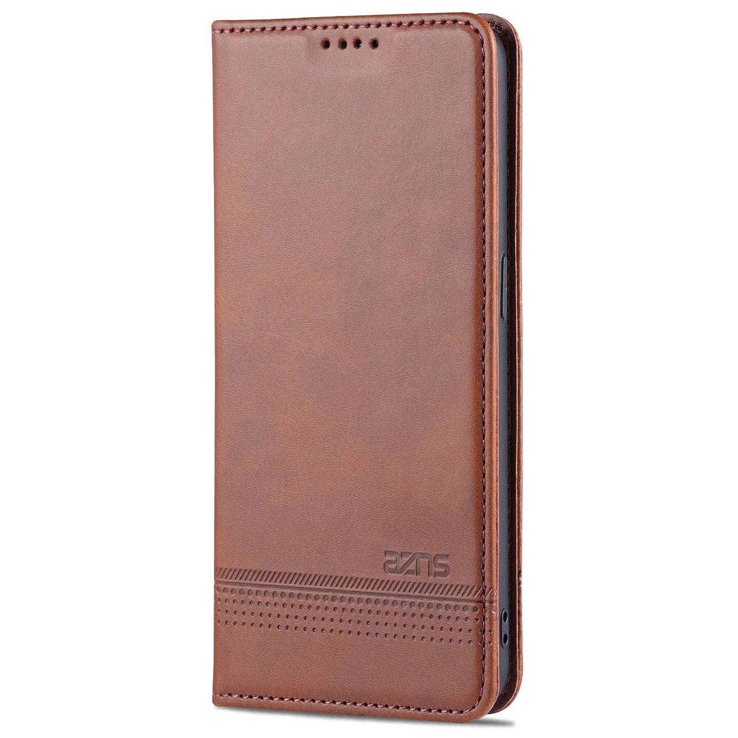 AZNS Stand Design Wallet Case Auto-absorbed Magnetic Leather Cell Phone Shell for Oppo Reno6 5G