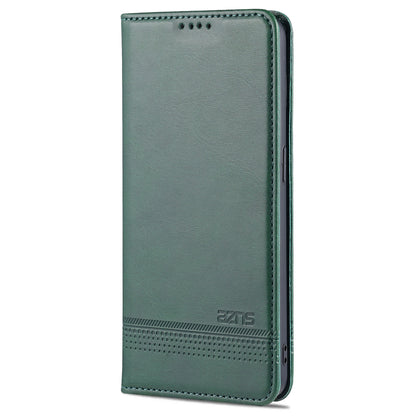 AZNS Stand Design Wallet Case Auto-absorbed Magnetic Leather Cell Phone Shell for Oppo Reno6 5G