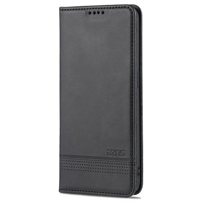 AZNS Stand Wallet Case Auto-absorbed Magnetic Leather Mobile Phone Cover for Oppo Reno6 Pro 5G (MediaTek)