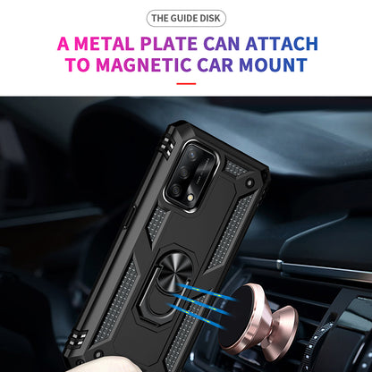 Military Grade Hybrid Hard PC + Soft TPU Heavy Duty Shockproof Protective Phone Case for Oppo A74 4G / Oppo F19