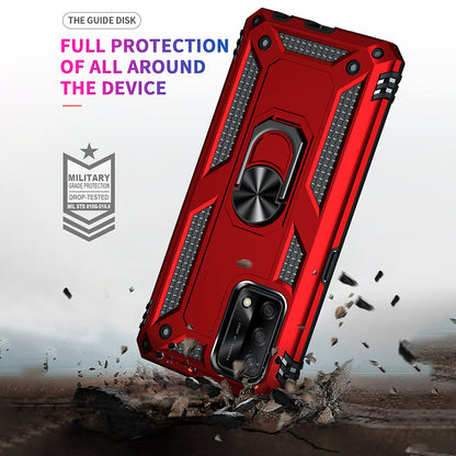 Military Grade Hybrid Hard PC + Soft TPU Heavy Duty Shockproof Protective Phone Case for Oppo A74 4G / Oppo F19