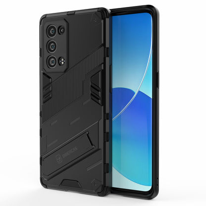 Heavy Duty Hybrid PC + TPU Combo Phone Case Cover with Kickstand for Oppo Reno6 Pro+ 5G/Pro 5G (Snapdragon)