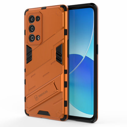 Heavy Duty Hybrid PC + TPU Combo Phone Case Cover with Kickstand for Oppo Reno6 Pro+ 5G/Pro 5G (Snapdragon)