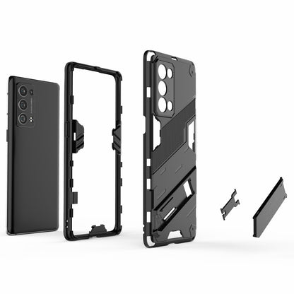 Heavy Duty Hybrid PC + TPU Combo Phone Case Cover with Kickstand for Oppo Reno6 Pro+ 5G/Pro 5G (Snapdragon)