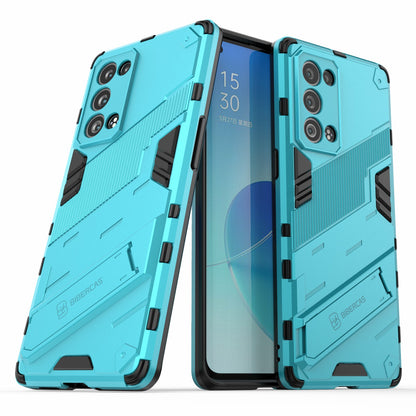 Heavy Duty Hybrid PC + TPU Combo Phone Case Cover with Kickstand for Oppo Reno6 Pro+ 5G/Pro 5G (Snapdragon)