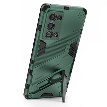 Heavy Duty Hybrid PC + TPU Combo Phone Case Cover with Kickstand for Oppo Reno6 Pro+ 5G/Pro 5G (Snapdragon)