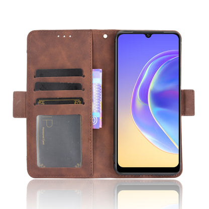 Multiple Card Slots Wallet Stand Phone Case Leather Cover Shell for vivo V21e 4G / vivo Y73 2021