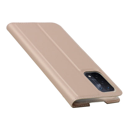 Auto-absorbed Leather Phone Cover Stand Case with Card Slot for Oppo A54 5G