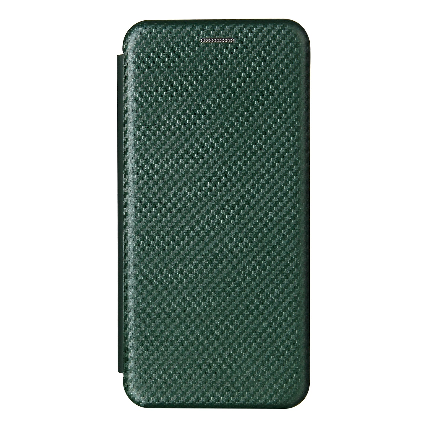 Carbon Fiber Texture Automatic Absorption Leather Stand Case with Card Slot and Ring Strap for Oppo A94 5G/F19 Pro+ 5G/Reno5 Z/A95 5G