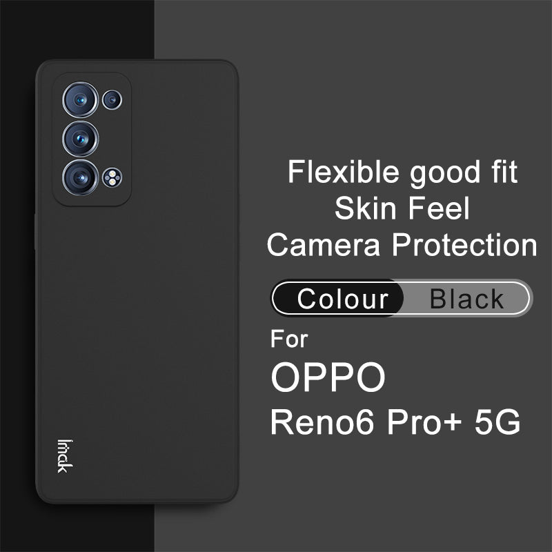 IMAK UC-4 Series Soft TPU Flexible Straight Frame Cell Phone Case for Oppo Reno6 Pro+ 5G/Pro 5G (Snapdragon)