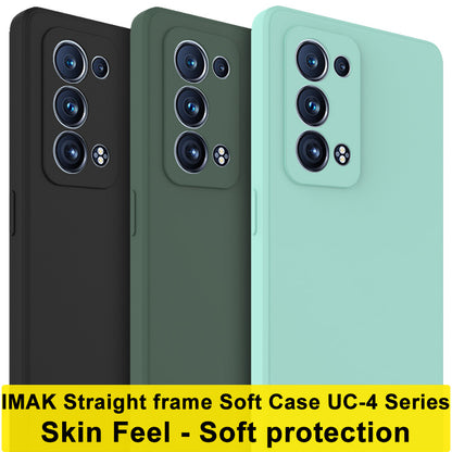 IMAK UC-4 Series Soft TPU Flexible Straight Frame Cell Phone Case for Oppo Reno6 Pro+ 5G/Pro 5G (Snapdragon)