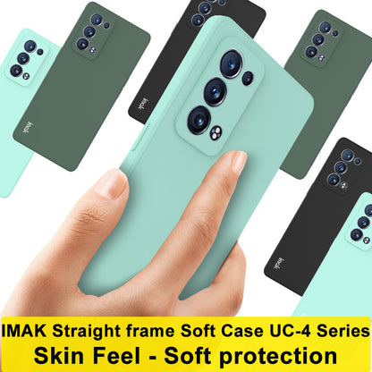 IMAK UC-4 Series Soft TPU Flexible Straight Frame Cell Phone Case for Oppo Reno6 Pro+ 5G/Pro 5G (Snapdragon)