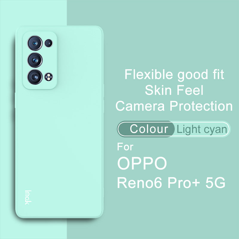 IMAK UC-4 Series Soft TPU Flexible Straight Frame Cell Phone Case for Oppo Reno6 Pro+ 5G/Pro 5G (Snapdragon)