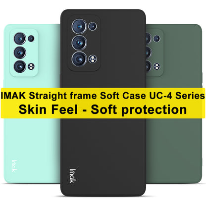 IMAK UC-4 Series Soft TPU Flexible Straight Frame Cell Phone Case for Oppo Reno6 Pro+ 5G/Pro 5G (Snapdragon)