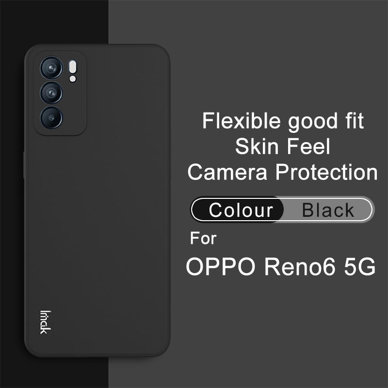 IMAK UC-4 Series Straight Frame Mobile Phone Soft TPU Protective Case for Oppo Reno6 5G