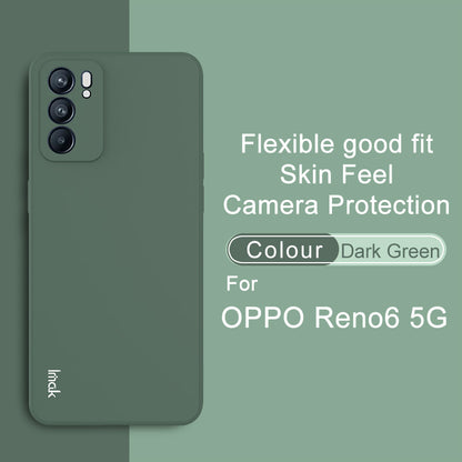 IMAK UC-4 Series Straight Frame Mobile Phone Soft TPU Protective Case for Oppo Reno6 5G