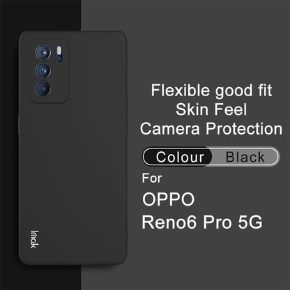 IMAK UC-4 Series Shock-proof Straight Frame Cell Phone TPU Shell for Oppo Reno6 Pro 5G (MediaTek)