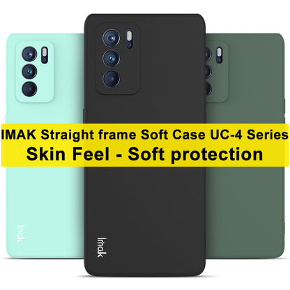 IMAK UC-4 Series Shock-proof Straight Frame Cell Phone TPU Shell for Oppo Reno6 Pro 5G (MediaTek)